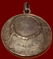Medaglia campionato 1922-23 SS Alba, retro